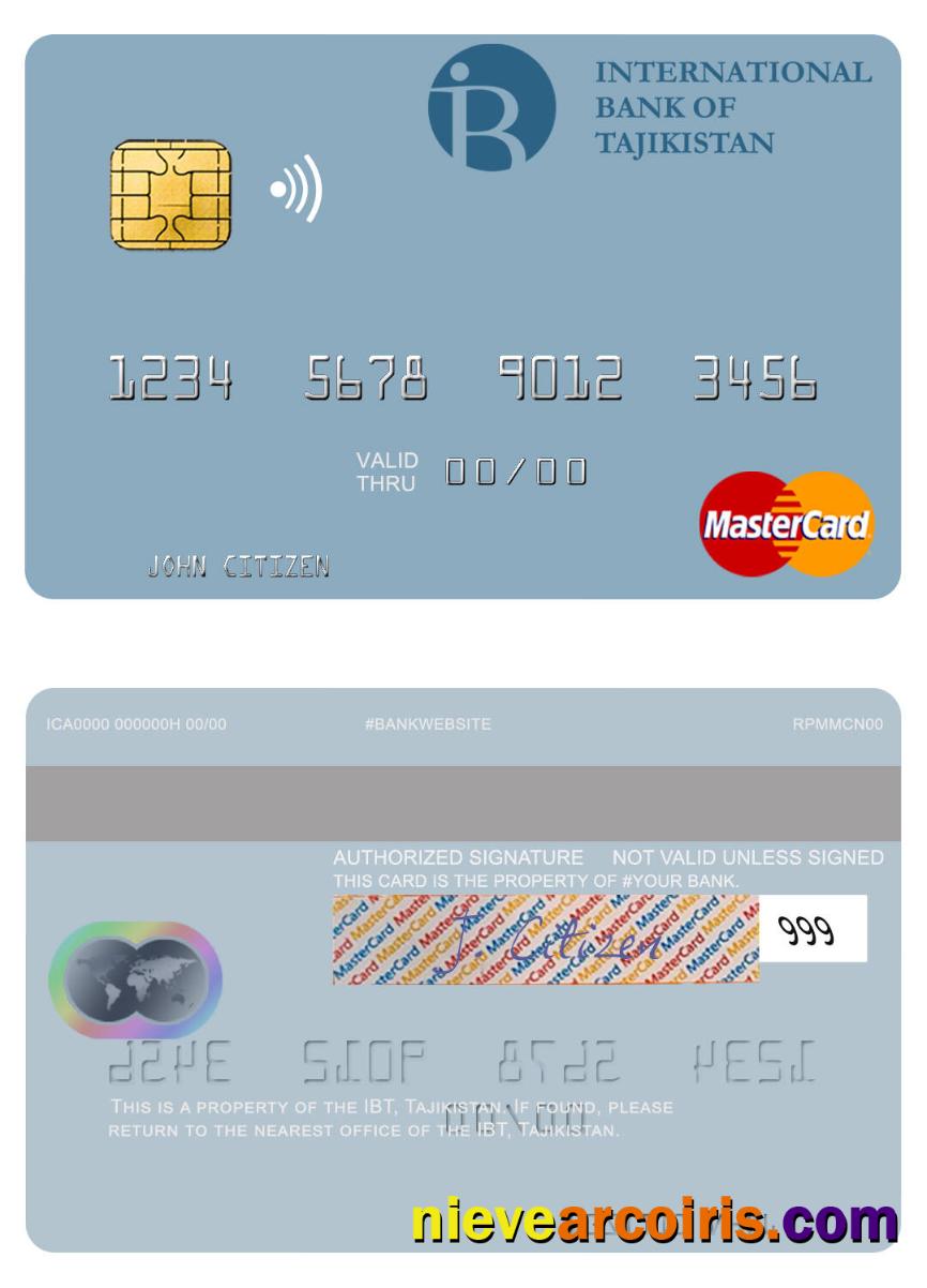 Tajikistan IBT mastercard